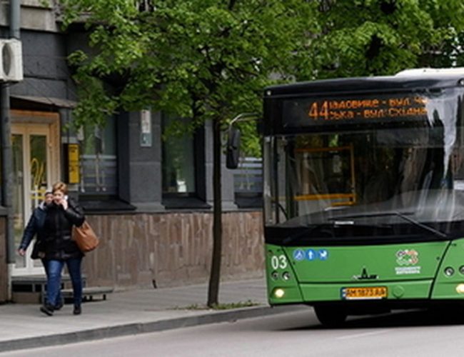 Розклад автобуса 44 в Житомирі