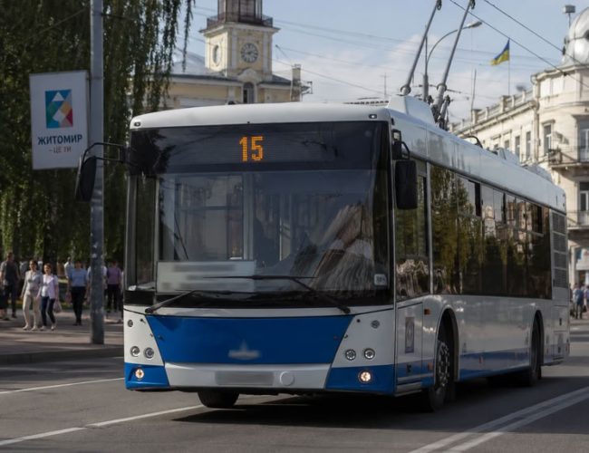 Розклад тролейбуса 15А в Житомирі