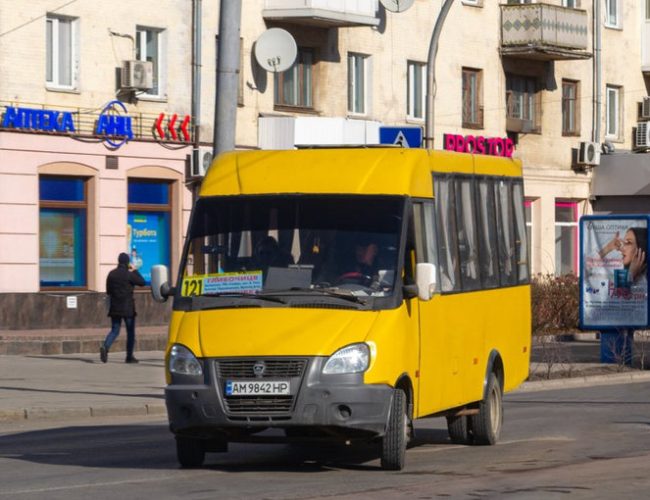 Розклад автобуса 121 в Житомирі