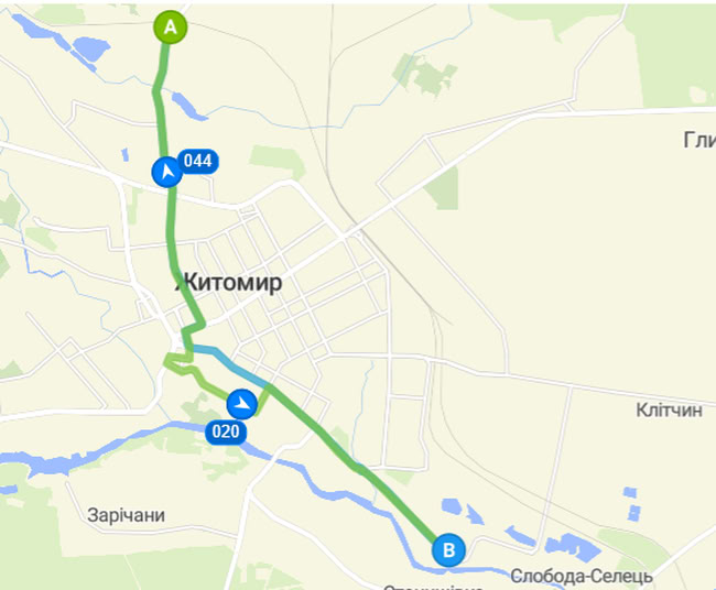 Розклад тролейбуса 4А в Житомирі
