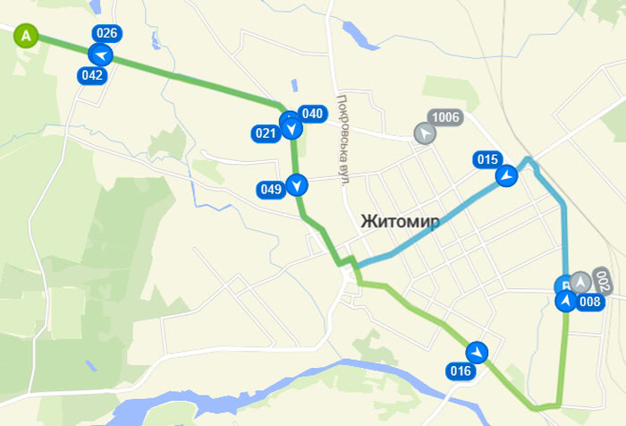 Розклад тролейбуса 3 в Житомирі