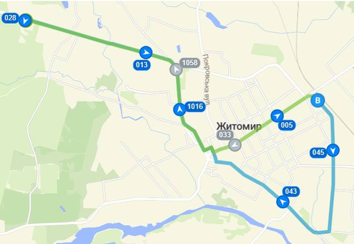 Розклад тролейбуса 2 в Житомирі