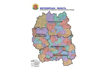 Карта Житомирської області